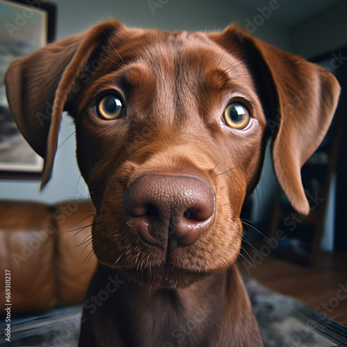 Wallpaper Mural Close-Up Cute Puppy Selfie Dog Selfie  Torontodigital.ca