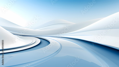 Futuristic light blue background