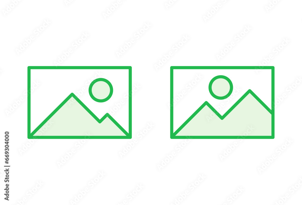 Picture icon set. photo gallery icon symbol Picture icon set. photo gallery icon symbol