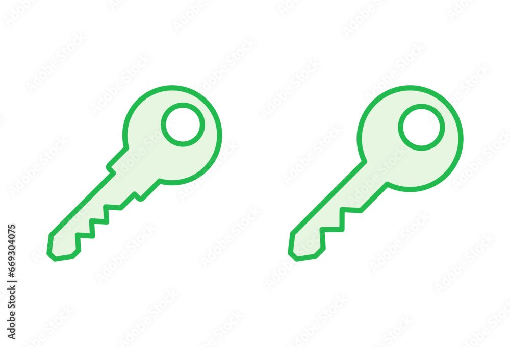 Key icon set. Key vector icon. Key symbol Key icon set. Key vector icon. Key symbol