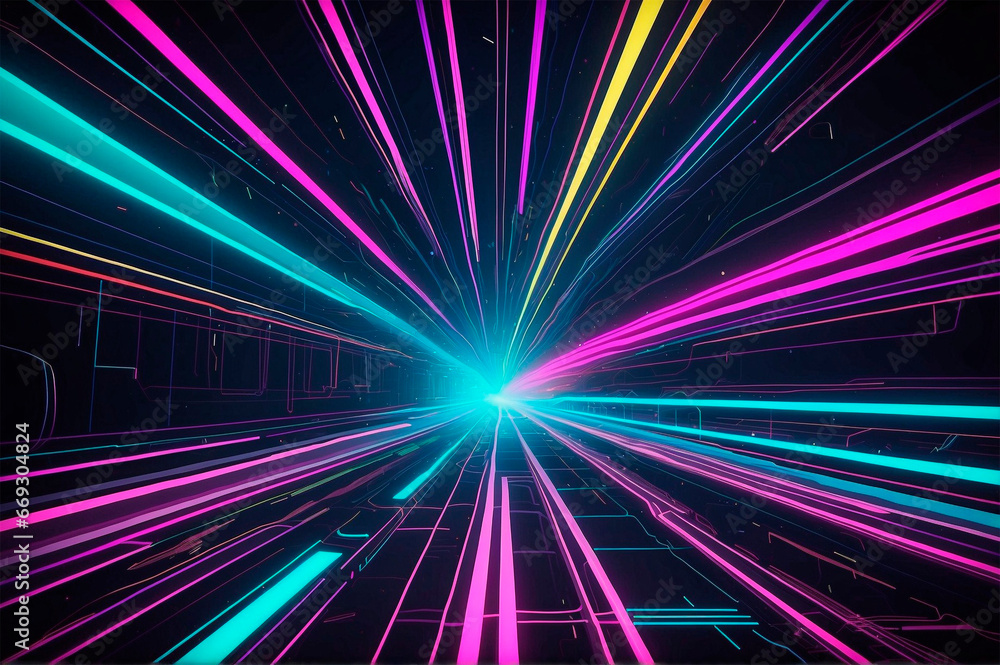 fondo abstracto lineas de neon fondo abstracto lineas de neon