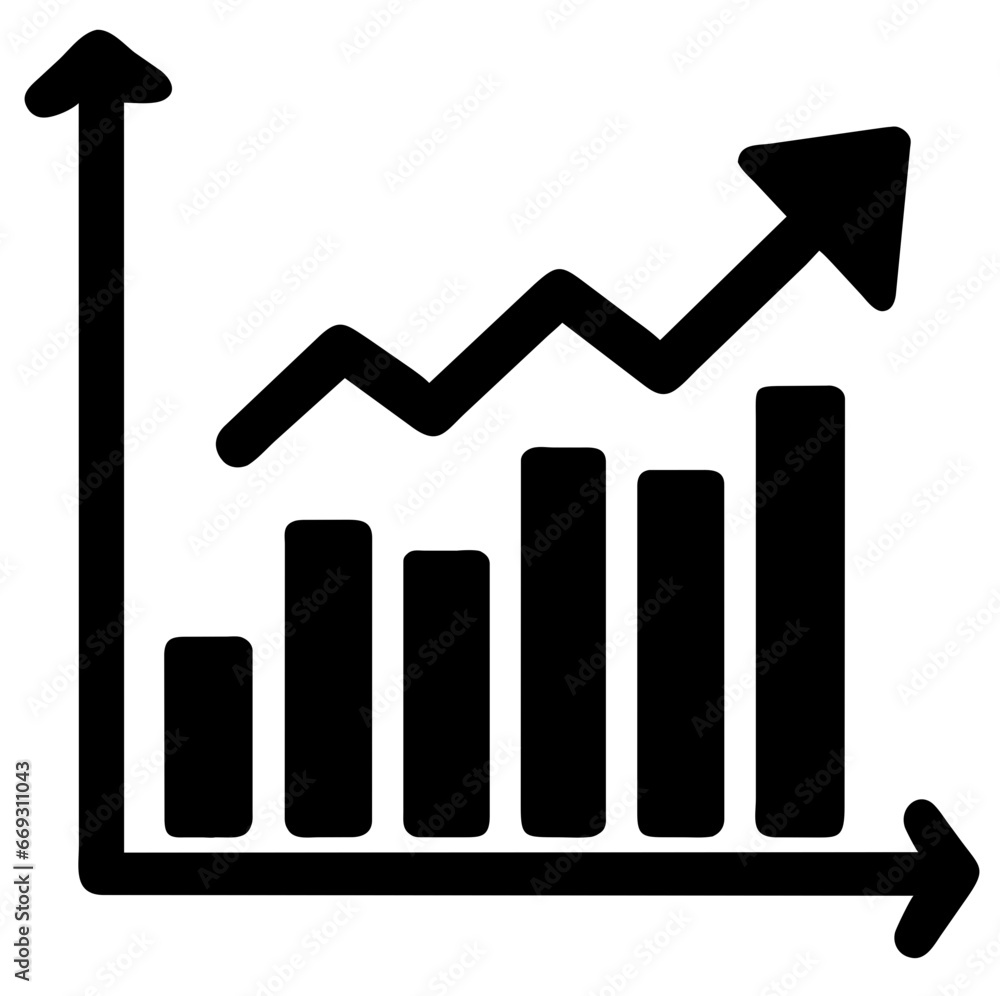 business graph with arrow business graph with arrow
