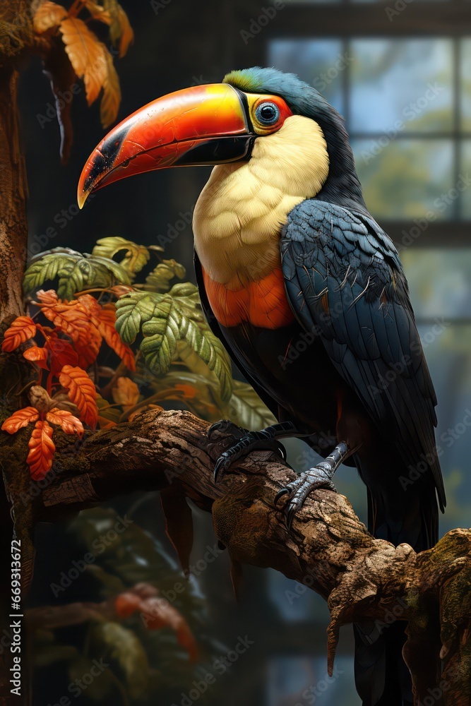 Obraz premium yellow billed toucan
