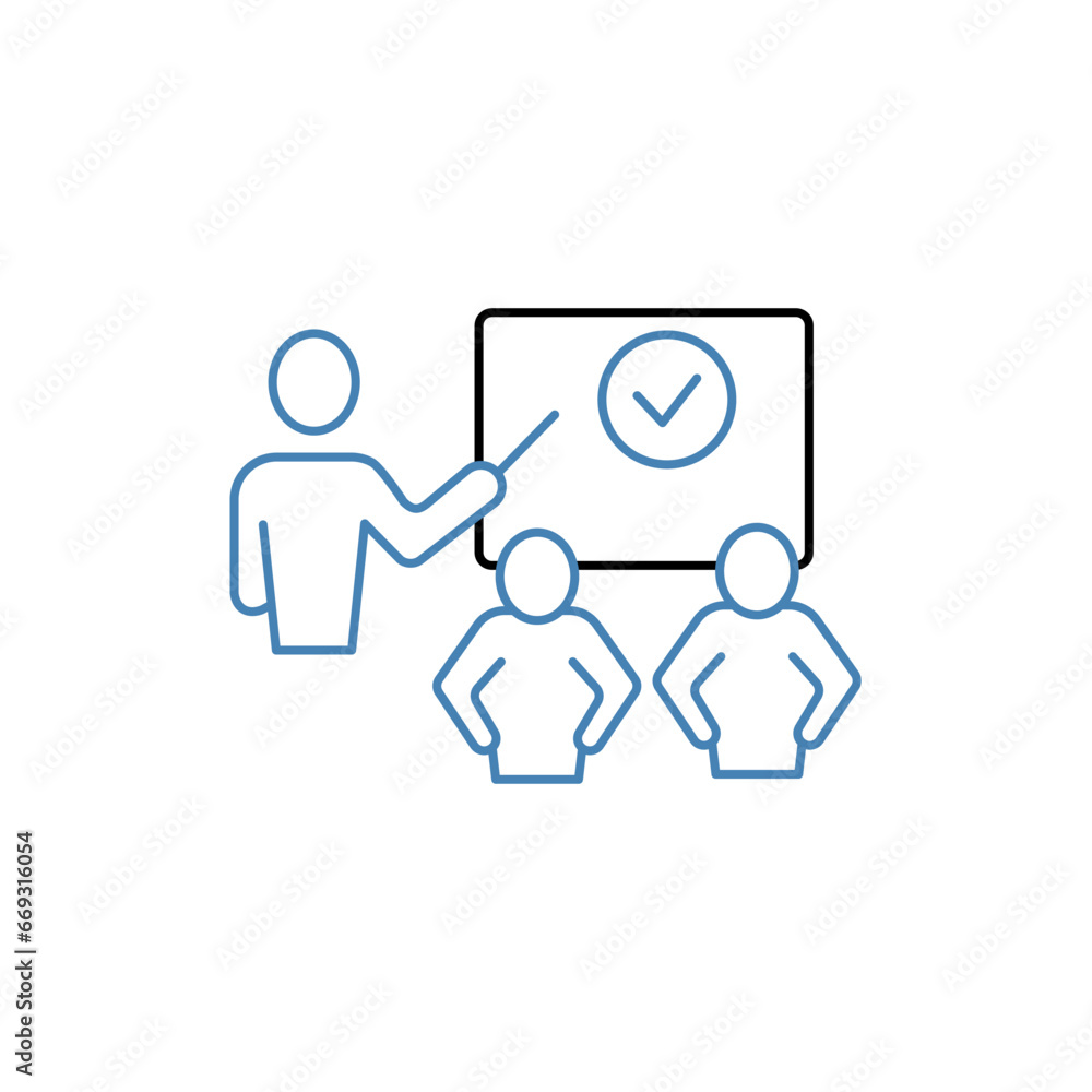 Classroom concept line icon. Simple element illustration.Classroom concept outline symbol design. Classroom concept line icon. Simple element illustration.Classroom concept outline symbol design.