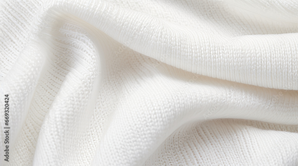 A close up view of a white fabric A close up view of a white fabric