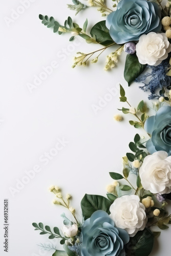 Simple flowers vertical background photo