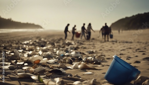 A Community Cleanup Event at a Local Beach