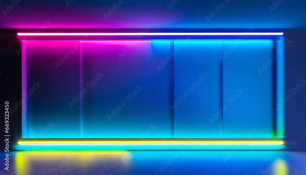 abstract blue background with neon glowing lines abstract blue background with neon glowing lines