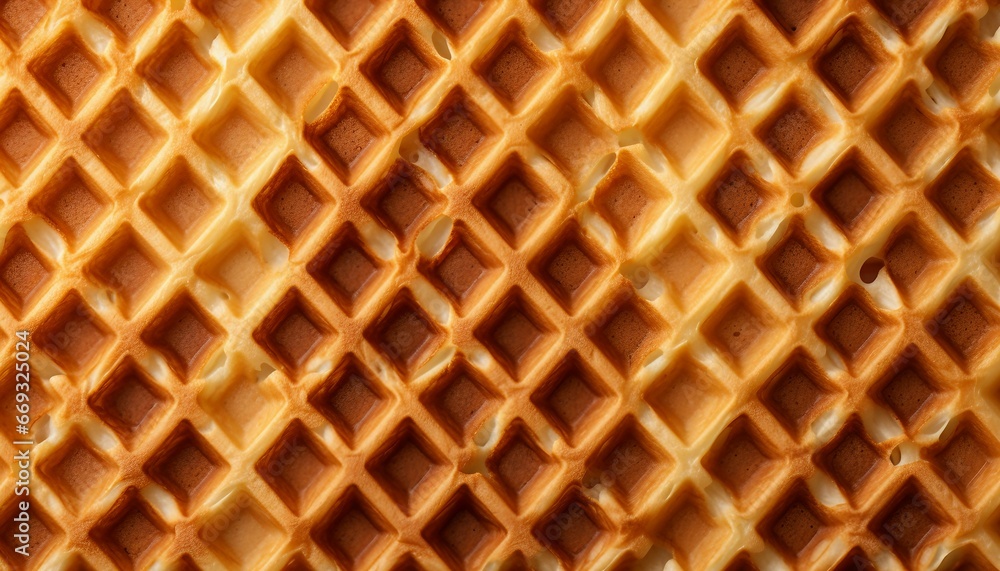 top view of food waffel texture background close up, wafer texture backgroud. Generative AI top view of food waffel texture background close up, wafer texture backgroud. Generative AI