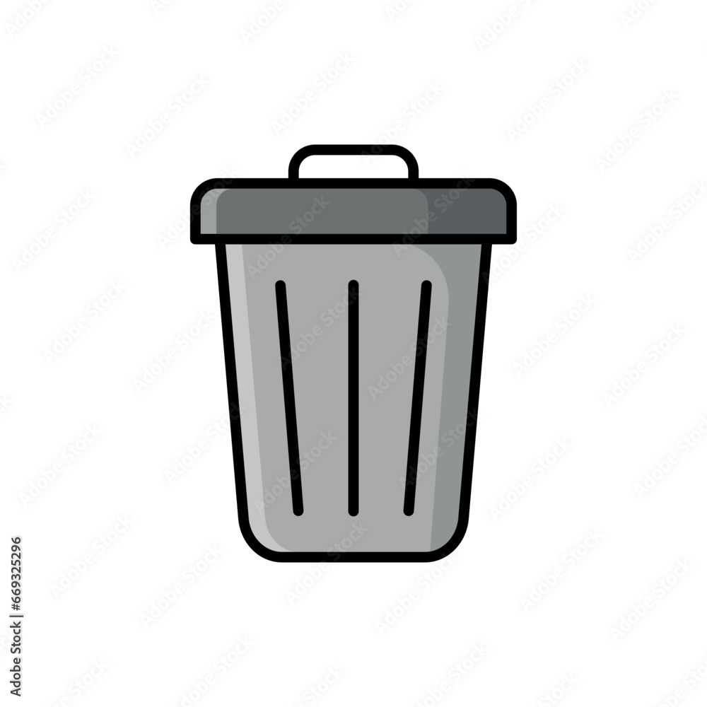 Trash Icon Vector Design Template Trash Icon Vector Design Template