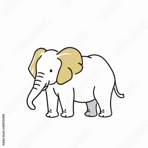 象のイラスト