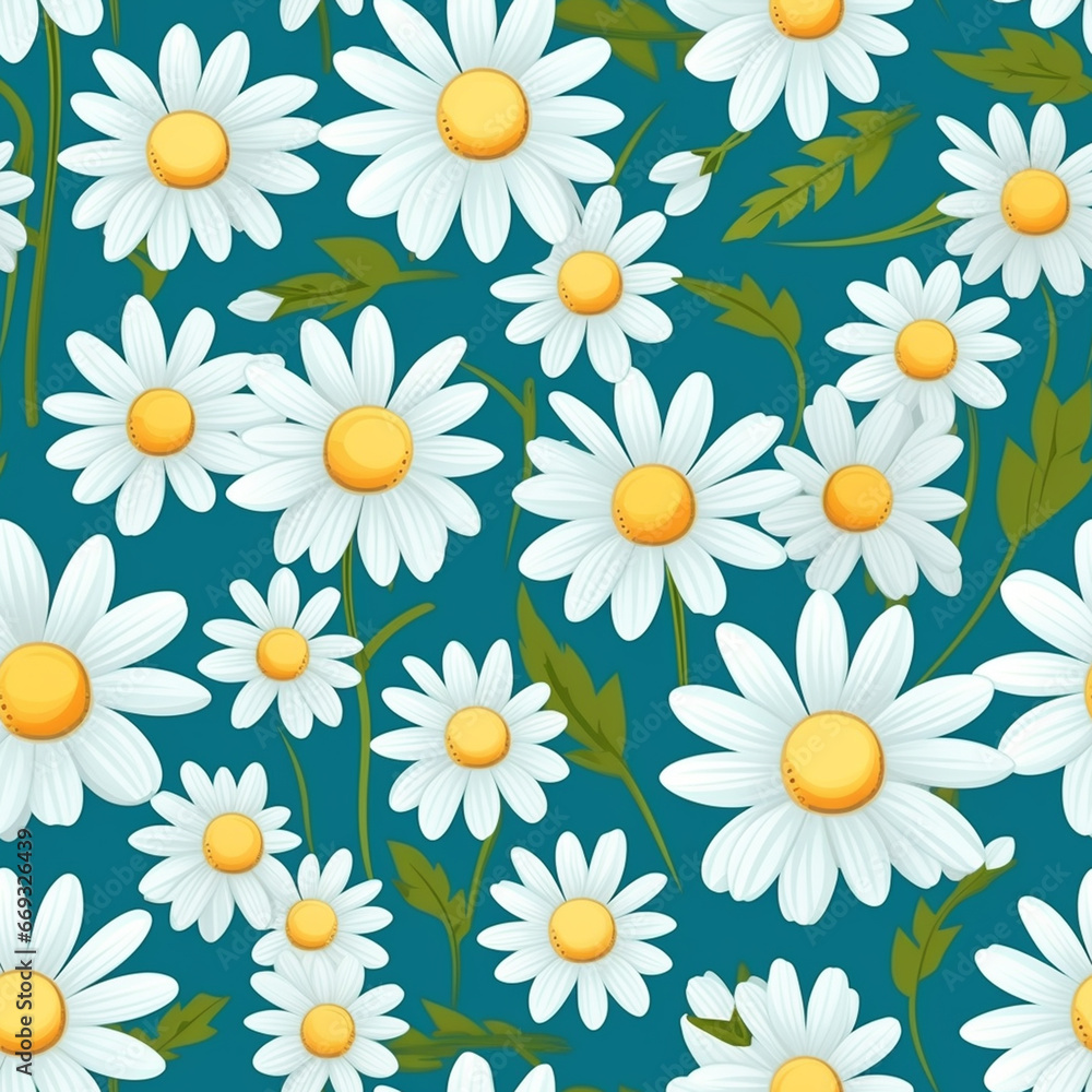 Daisy Dreamscape Unveiled Seamless Art Daisy Dreamscape Unveiled Seamless Art