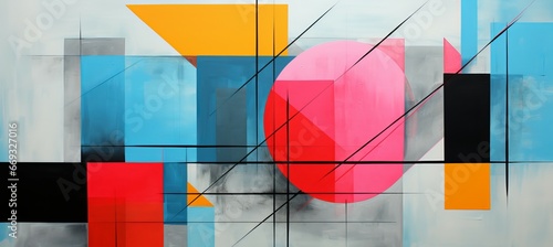 Abstract modern minimalist art background. Generative AI technology.