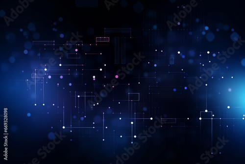 Abstract technology digital line electronic network data innovation concept background.