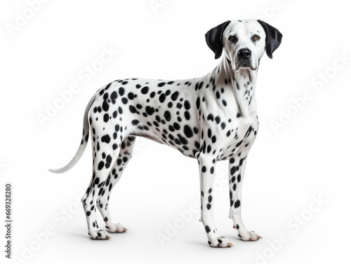 dalmatian dog isolated on white