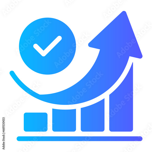 growth gradient icon
