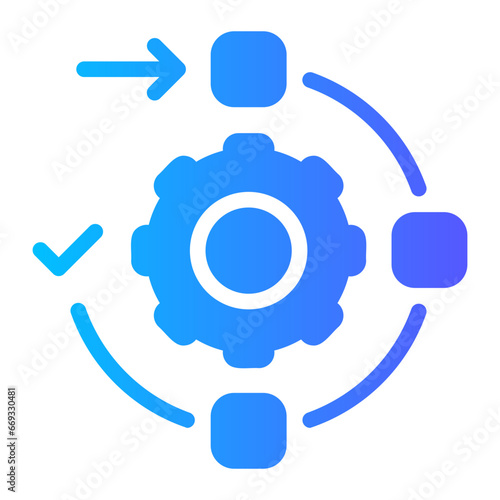 workflow gradient icon