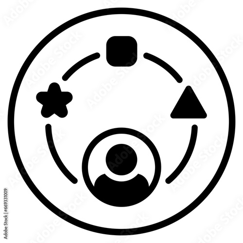multitasking glyph icon