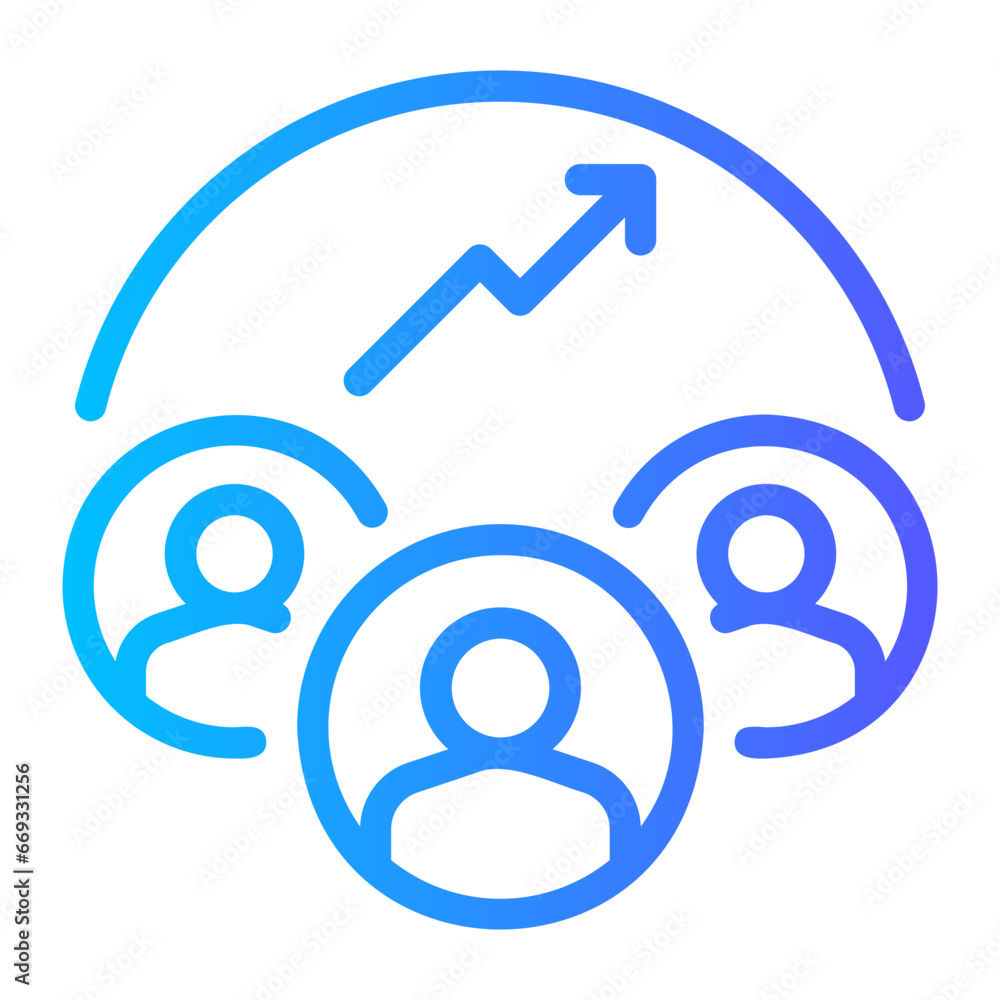 productivity gradient icon