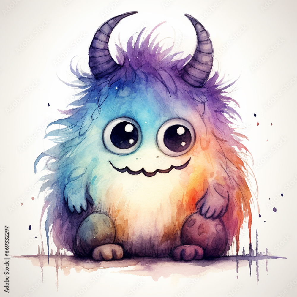 Little Monster Illustration Imaginative Friend Little Monster Illustration Imaginative Friend