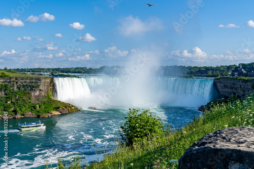 Niagara falls in the summer