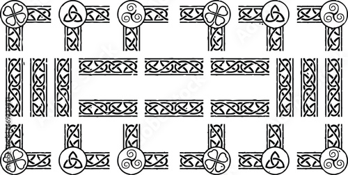 Seamless Celtic Frame Border Pattern