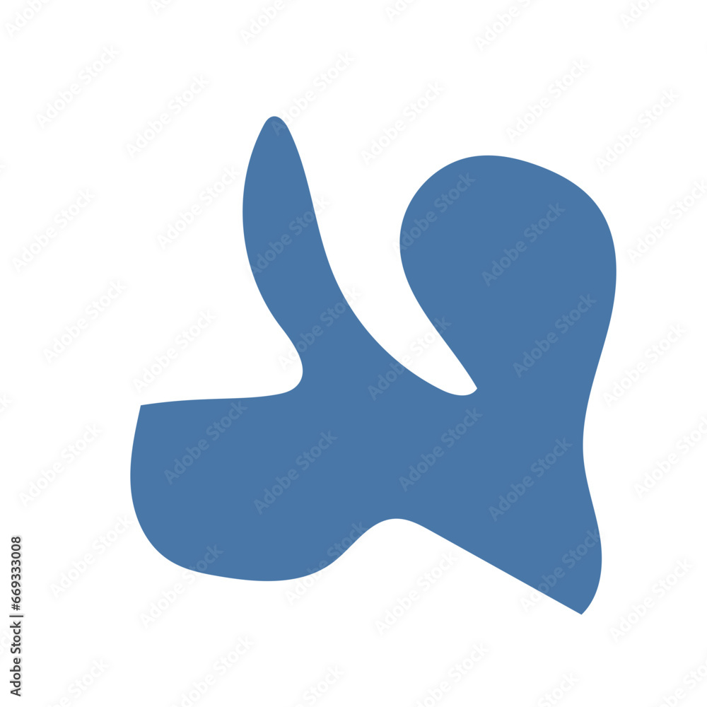 Muted blue abstract shapes vector Muted blue abstract shapes vector