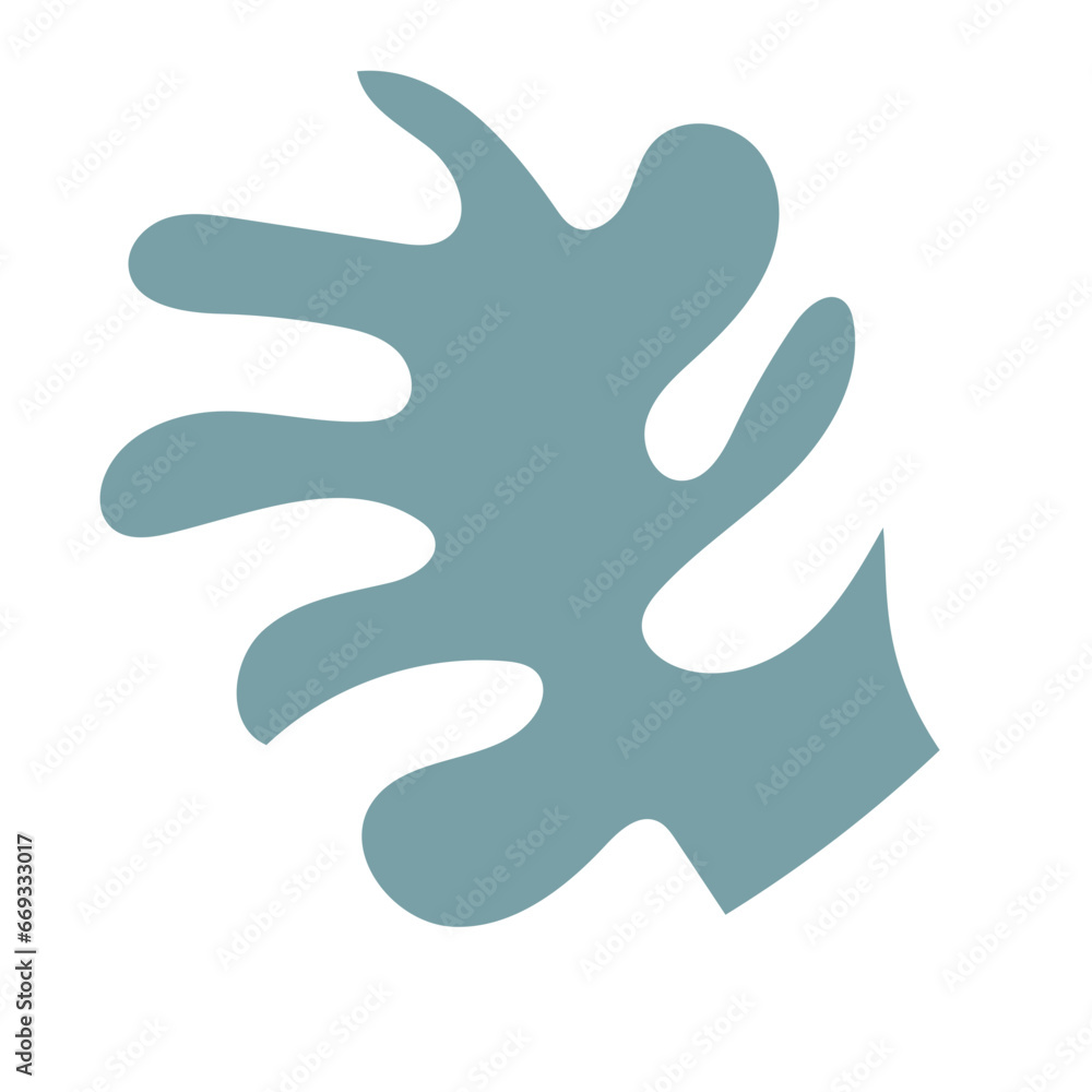 Muted blue abstract shapes vector Muted blue abstract shapes vector