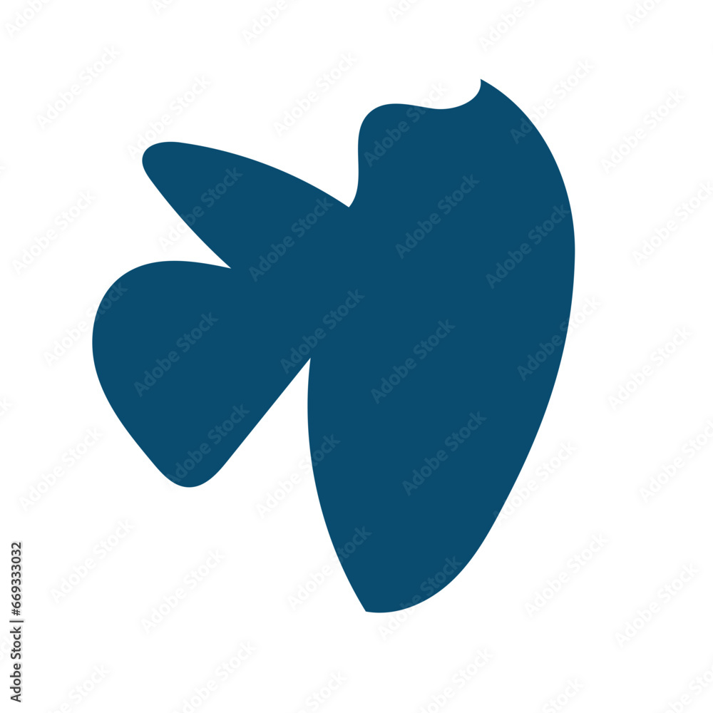 Muted blue abstract shapes vector Muted blue abstract shapes vector