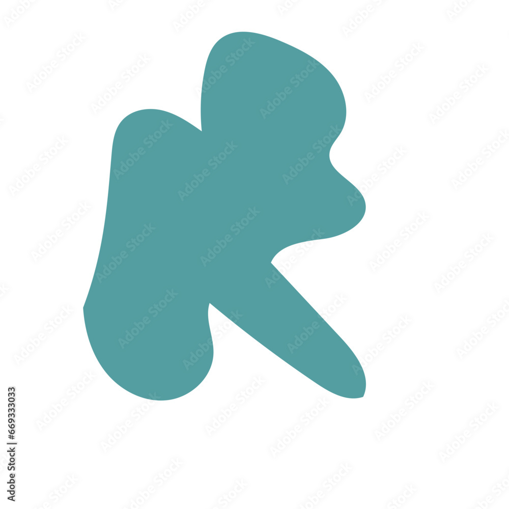 Muted blue abstract shapes vector Muted blue abstract shapes vector