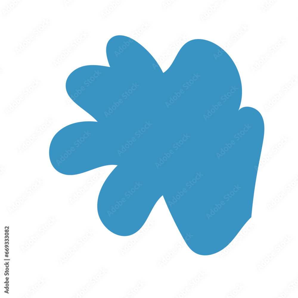 Muted blue abstract shapes vector Muted blue abstract shapes vector