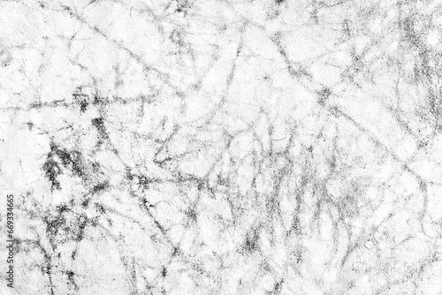 Fundo grunge em preto e branco. Textura de ilustração abstrata de rachaduras e ponto. Padrão monocromático sujo da antiga superfície desgastada. photo