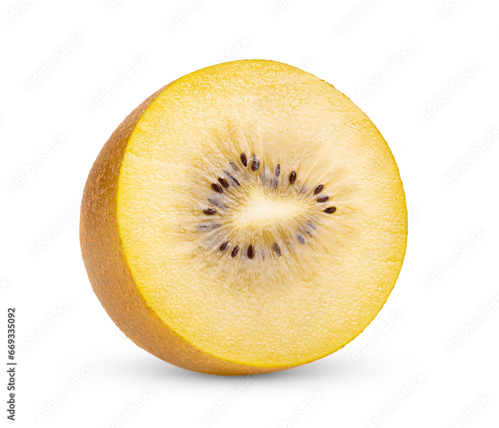 half kiwi gold isolated on transparent png half kiwi gold isolated on transparent png