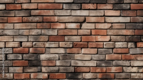 Abstract Architecture: Brown Brickwork Design with Textured Wall Pattern