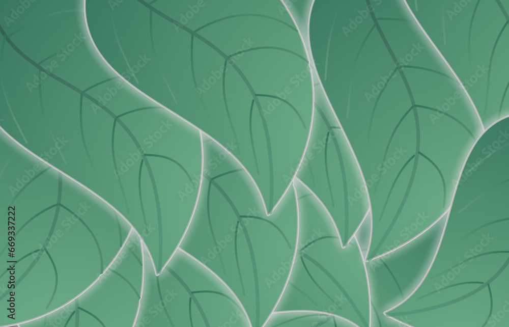 GREEN LEAF BACKGROUND ILLUSTRATION