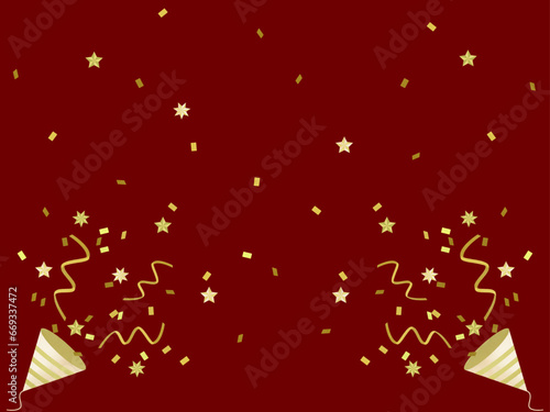 クリスマスイメージのクラッカーの背景3