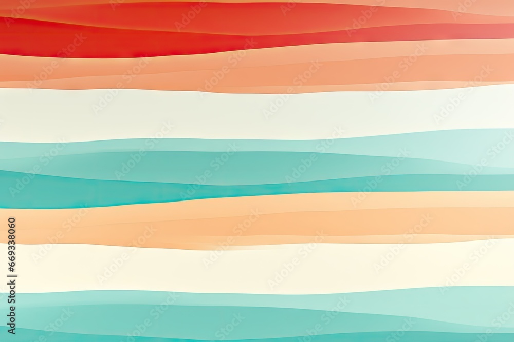 Beach Resort Contrasting Stripes Banner