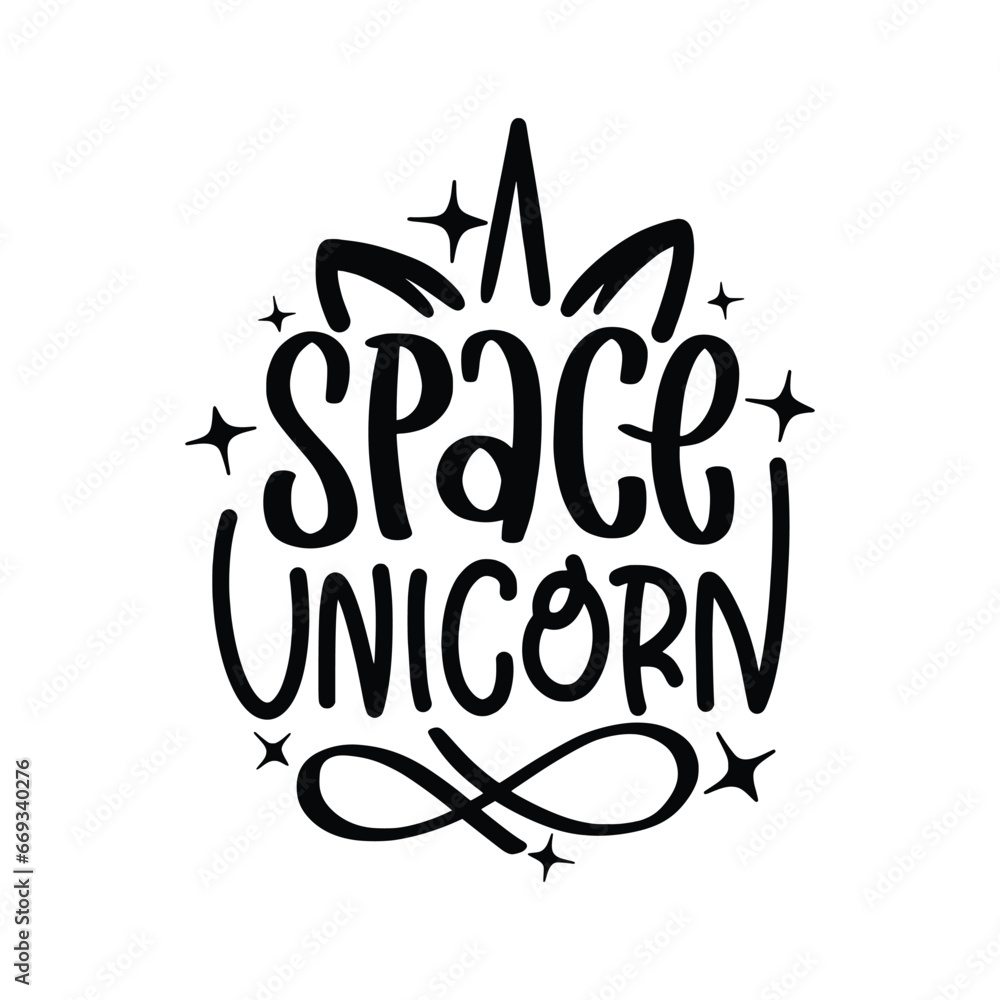 Space theme vector illustration. Space Legend, Space T-Shirt Design, Space Sticker, Astronomy Sticker Design