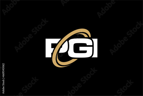 PGI creative letter logo design vector icon illustration photo