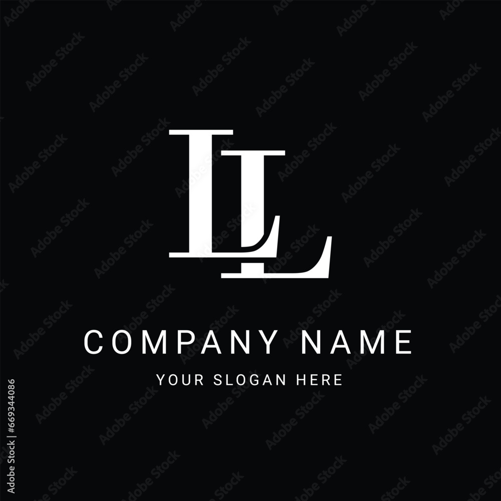 LL Letter Initial Logo Design Template Vector Illustration LL Letter Initial Logo Design Template Vector Illustration