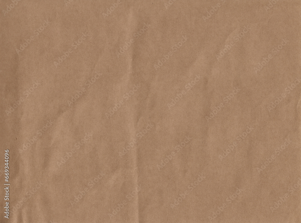 Fototapeta premium background of paper fine grain light brown texture in horizontal position