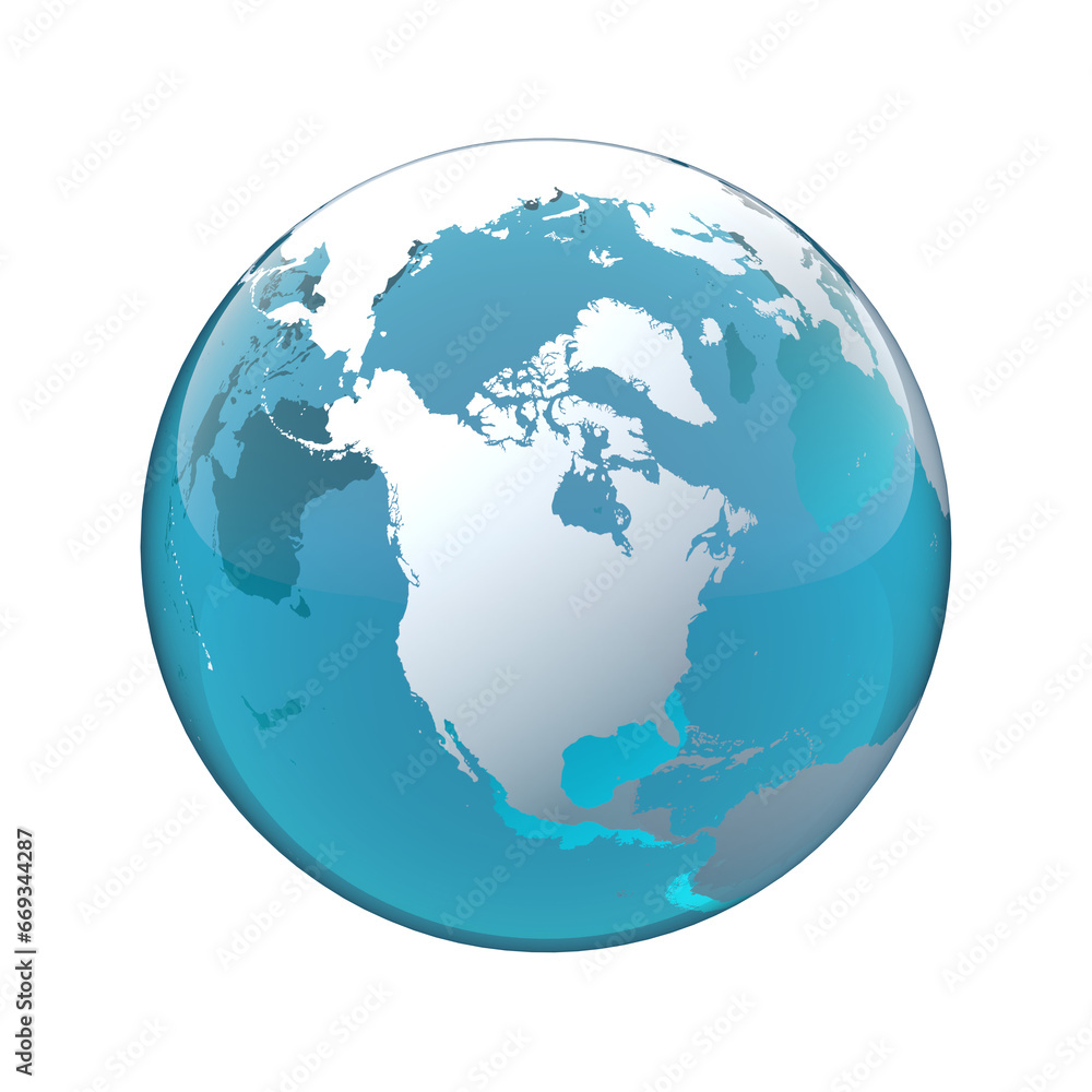 Canada, North America, earth globe, world map