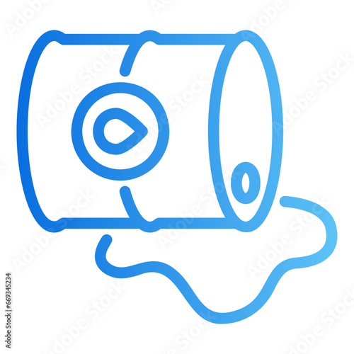 oil spill gradient icon