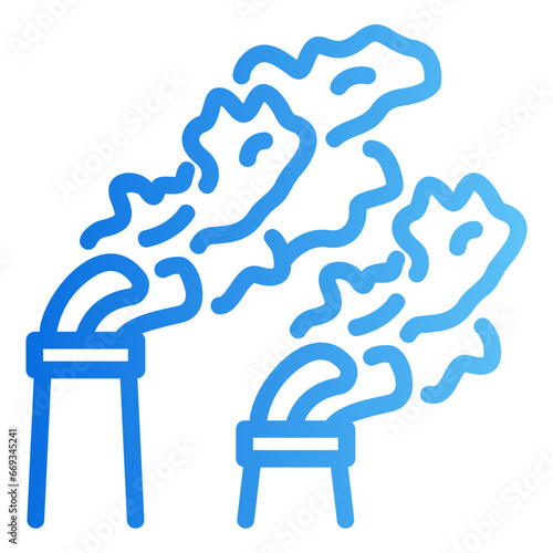 pollution gradient icon