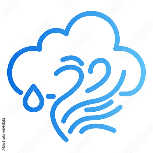 water vapor gradient icon