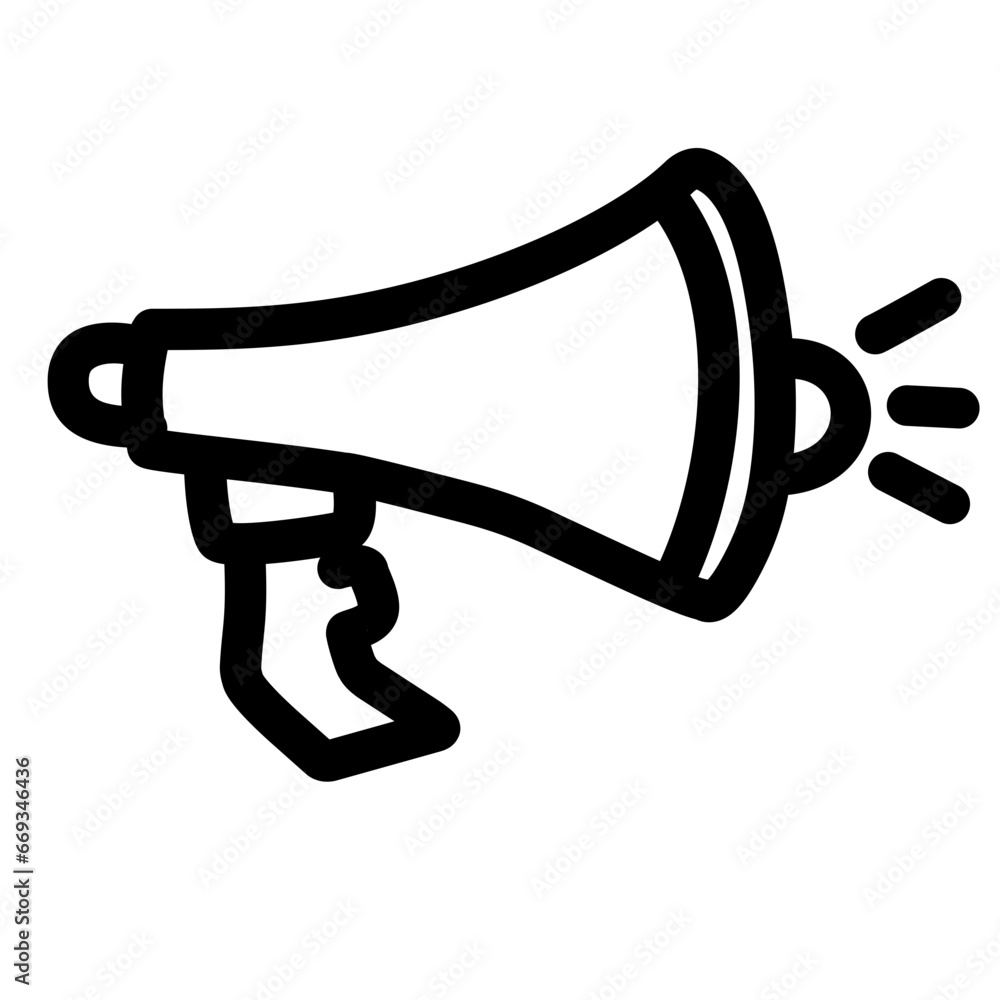 megaphone line icon megaphone line icon