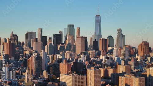 New York City's Freedom Tower in the morning