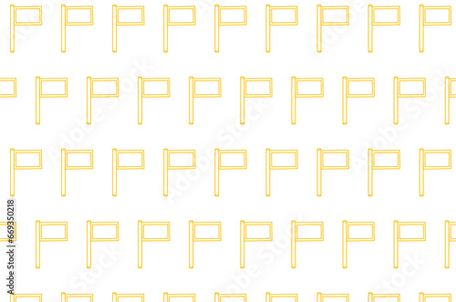 Digital png illustration of yellow signs on transparent background