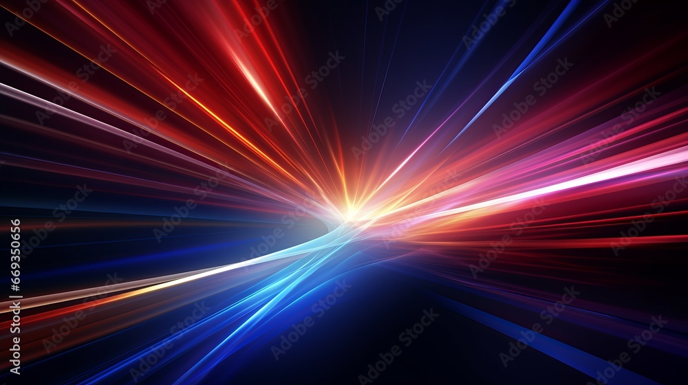 dynamic light and stripes on dark background - leading in business, Hi-tech products, warp speed wormhole science vector design dynamic light and stripes on dark background - leading in business, Hi-tech products, warp speed wormhole science vector design