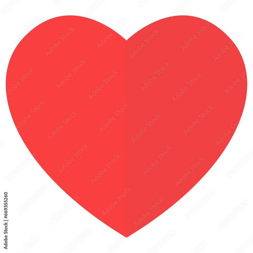 Vector illustration of love. Colored vector for website design .Simple design on transparent background (PNG).